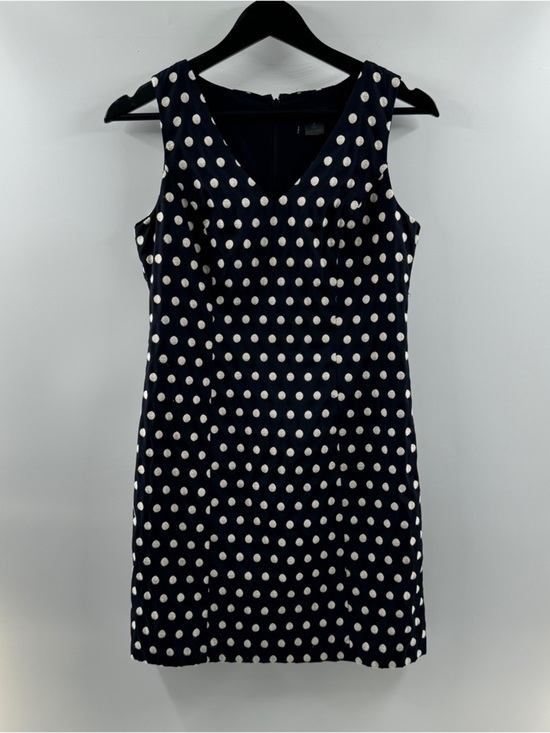 Ann Taylor Dresses & Skirts - Ann Taylor Petite Navy Polka Dot Dress – Women’s 2P